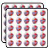 Norway Flag Glossy Silver Label Decorative Scrapbooking Sticker Waterproof Vinyl Stickers for Water Bottle, Laptop & Phone Case 50 Pack view 1