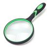 Large Magnifying Glass 5X Handheld Reading Magnifier for Seniors & Kids - 100MM 4INCHES Real Glass Magnifying Lens for Book Newspaper Reading, Insect and Hobby Observation, Classroom Science (GREEN) view 1