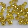 Calvas Solid Colorful Colors 46mm 50pcs Rondelle Austria Faceted Crystal Glass Beads Loose Round Beads for Jewelry Making - (Color: Golden) view 1