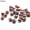 Calvas Solid Colorful Colors 46mm 50pcs Rondelle Austria Faceted Crystal Glass Beads Loose Round Beads for Jewelry Making - (Color: Golden) view 2