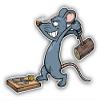 Funny Rat with Cheese Decorative Scrapbooking Sticker Waterproof Vinyl Stickers for Water Bottle, Laptop & Phone Case 50 Pack view 2