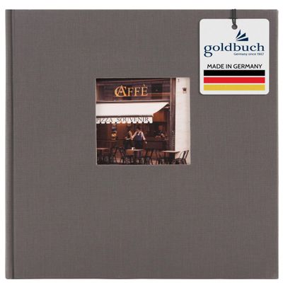 Goldbuch Photo Album, Linen, Gray, 30x31 cm