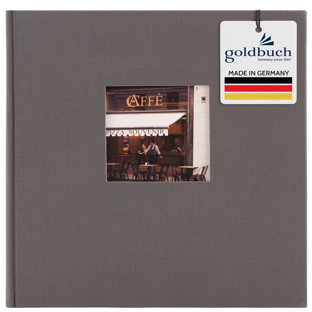 Goldbuch Photo Album, Linen, Gray, 30x31 cm