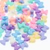 Calvas 50Pcs Candy Colors Acrylic Beads Bow Beads for Jewelry Making DIY Craft & Needlework Accessories 15mm view 1
