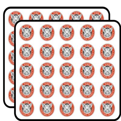 Pork Natural Product Grunge Stamp Decorative Scrapbooking Sticker Waterproof Vinyl Stickers for Water Bottle, Laptop & Phone Case 50 Pack