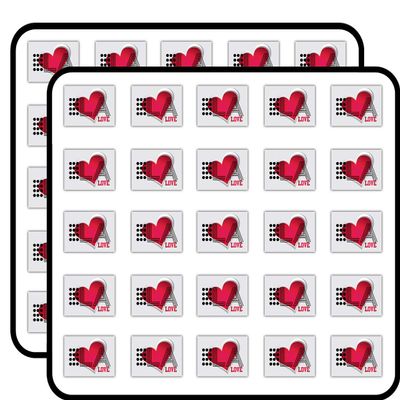 Love Los Angeles City USA Decorative Scrapbooking Sticker Waterproof Vinyl Stickers for Water Bottle, Laptop & Phone Case 50 Pack