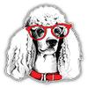Fashion Poodle Dog Face Sketch Decorative Scrapbooking Sticker Waterproof Vinyl Stickers for Water Bottle, Laptop & Phone Case 50 Pack view 2