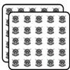 Soldier Skull Head Decorative Scrapbooking Sticker Waterproof Vinyl Stickers for Water Bottle, Laptop & Phone Case 50 Pack view 1