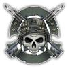 Soldier Skull Head Decorative Scrapbooking Sticker Waterproof Vinyl Stickers for Water Bottle, Laptop & Phone Case 50 Pack view 2
