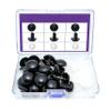 BESTCYC 1Boxed (60pcs) 24mm Large Black Plastic Safety Eyes Craft Eyes and Washers for Plush Animal, Doll, Puppet view 1