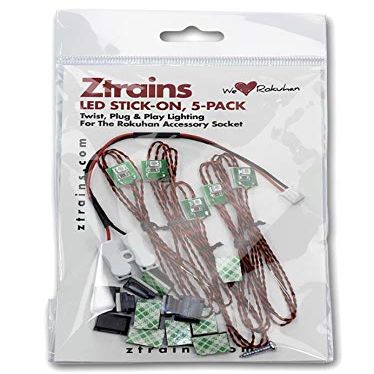 Rokuhan Ztrains LED Stick-On 5-Pack Cool Warm ZTR-220