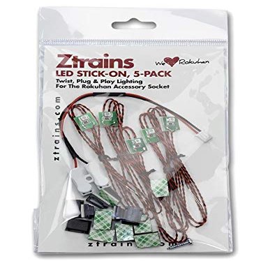 Rokuhan Ztrains LED Stick-On 5-Pack Cool Warm ZTR-220