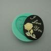 Findings Stop Brand Silicone Mold I Love You Cameo Flexible for Crafts, Jewelry, Resin, Scrapbooking, Polymer Clay view 3