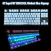 87 Keys Keycool PBT Doubleshot Keycap ANSI OEM Key Cap for Cherry MX Gaming Mechanical Keyboard view 1