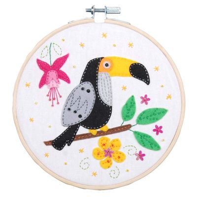 Vervaco Felt Applique KIT Toucan, Assorted