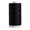 Connecting Threads Black 100% Cotton Thread for Sewing, Quilting, and Crafting - 50-Weight - 1200 Yard Large Spool (Black) view 1