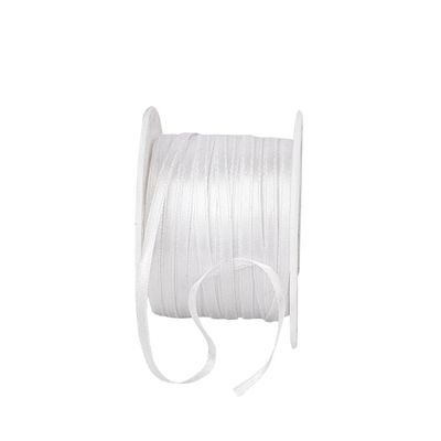 Reliant Ribbon 4950-030-18C Double Face Satin Ribbon, 1/8 Inch X 100 Yards, White
