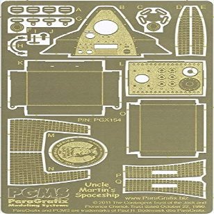 Paragrafix My Favorite Martian Spaceship Photoetch Set - 1:18 Scale - PGX154