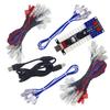 SJ@JX 2 Player LED Arcade USB Encoder Board Zero Delay Game Controller Light DIY Kit 20x Button Cable 2x Joystick Cable for Retro Pie PC MAME Raspberry Pi view 1