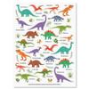 Dinosaurs & More Stickers - Two 8 1/2" x 11 1/2" Sheets, 85 Stickers Total, Envelope Seals, Kids Parties view 1