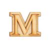 2 Pack Official Greek Wooden Letters for Crafts, Mu - 2" Classic Font Double Layer Wooden Greek Letters - Precision Cut Natural Wood Letter for Sorority/Fraternity Paddles and DIY Projects view 1