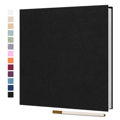 Vienrose Large Photo Album Self Adhesive for 4x6 5x7 8x10 Pictures Scrapbook Album DIY Scrap Book 40 Sticky Pages with A Metallic Pen