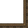 Picture Frame Moulding (Wood) 100ft Bundle - Ornate Antique Gold Finish - 2.5" Width - 3/8" Rabbet Depth view 2