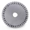 YUNSHINE Semi-Automatic Sheet Embosser Nameplate Metal Embosser Working Plate Embossing Label Maker Machine with Aluminum Plate Metal Tag Plate Dog Tag Printer (Character4mm x 2mm) view 4