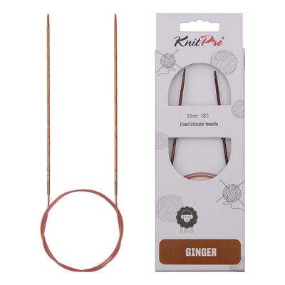KnitPro Ginger Fixed Circular Needles 32" (80cm) | US Size 0 (2mm)