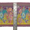 IBA Indianbeautifulart Yellow Stripe,Leaves & Floral Artistic Ribbon Trim Tape Fabric Laces for Crafts Printed Velvet Trim 9 Yards Sewing Accessories 3 Inches view 4