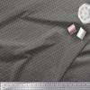 52" Wide Polyester Crepe Fabric by Soimoi - Geometric Print - Grey - Soft Lightweight Printed Material for Blouses, Dresses, Scarves, Kaftans & More view 2
