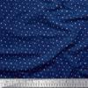 52" Wide Polyester Crepe Fabric by Soimoi - Heart Print - Darkest Navy - Soft Lightweight Printed Material for Blouses, Dresses, Scarves, Kaftans & More view 1