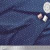 52" Wide Polyester Crepe Fabric by Soimoi - Heart Print - Darkest Navy - Soft Lightweight Printed Material for Blouses, Dresses, Scarves, Kaftans & More view 2
