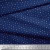 52" Wide Polyester Crepe Fabric by Soimoi - Heart Print - Darkest Navy - Soft Lightweight Printed Material for Blouses, Dresses, Scarves, Kaftans & More view 3