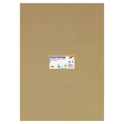 folia 691/25/98 Natural Kraft Paper 120 g/m Approximately 50 x 70 cm 25 Sheets for Individual Crafting and Design of Greeting Cards, Invitations, Place Cards, etc.