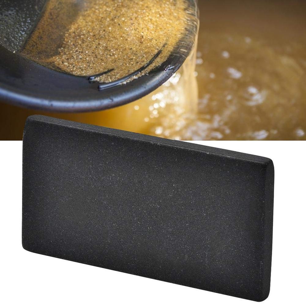 Salmue Gold Testing Stone, Jewelry Gold Testing Tool Touchstone Portable Gold Detecting Stone for Gold Testing Examination Touch Stone Jewelry Tool (L)