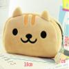 GK-O Cute Cat Plush Pencil Case Pen Bag Cartoon Make Up Cosmetic Bag (Deep gray colored eyes) view 4