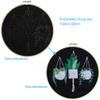 KISSBUTY Full Range of Embroidery Starter Kit with Pattern, Cross Stitch Kit Including Stamped Embroidery Fabric with Pattern, Bamboo Embroidery Hoop, Color Threads and Tool Kit (Hanging Plants) view 2
