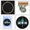 KISSBUTY Full Range of Embroidery Starter Kit with Pattern, Cross Stitch Kit Including Stamped Embroidery Fabric with Pattern, Bamboo Embroidery Hoop, Color Threads and Tool Kit (Hanging Plants) view 3