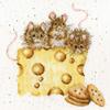 Bothy Threads Cross Stitch Kit - Wrendale Designs - Crackers About Cheese view 1