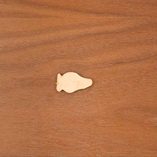 WOODNSHOP Carrot 1/4 x 1 3/4 PKG 25 Laser Cut Wooden Carrot