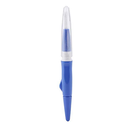 Needle Felting Pen, Wool Felting Supplies Felting Needle Embroidery Punch Pen with 3 Fine Needles Set Tool for DIY Craft Blue