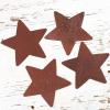 Flat Rusty Tin Primitive Star Cutouts - Rusted Metal Stars for Decorations, Arts and Crafts. (24 Pieces) 2-1/4" L x 2-1/4" W by Factory Direct Craft view 1