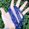 Adabele 45 Inch Natural Blue Lapis Lazuli Crystals Gemstone Loose Beads 6mm to 8mm Free Form Oval Tumbled Pebble Gem Stone Spacerfor Jewelry Making GZ11-40 view 2