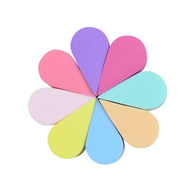 8 PCS Mixed Color Face Painting Petal SpongeHalloween Makeup Sponges Cosmetics sponges for Face Paint Liquid, Creams, and Powders