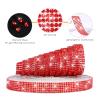 SNILOAW Self Adhesive Rhinestone Strips,Crystal Rhinestone Diamond Ribbon Tape with 2mm Rhinestones Glittering for DIY Event Phone,Car,Wedding Decor (Red, Width 0.51inch X 6.6 Yards) view 3
