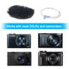 YOUSHARES Camera Mic Windscreen, 8 PCS Fur Wind Muff Wind Cover for DSLR Built-in Microphone Outdoor Wind Filter view 4