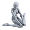 COPYLOVE Drawing Model PVC Action Figure - Jointed Doll for Artists (Grey Female) view 3