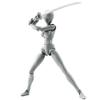 COPYLOVE Drawing Model PVC Action Figure - Jointed Doll for Artists (Grey Female) view 4