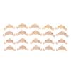 20Pcs Furniture Onlay Applique Frame for Home, 4x4cm/1.57"x1.57", Unpainted Woodcarving Corner Decal Cabinet Door Wall Ceiling Dresser view 2